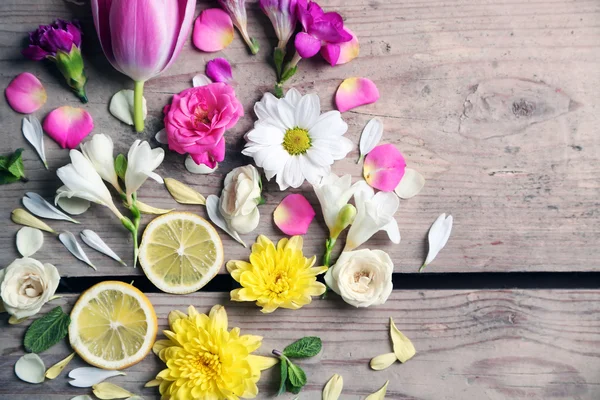 Fundo abstrato com flores bonitas — Fotografia de Stock