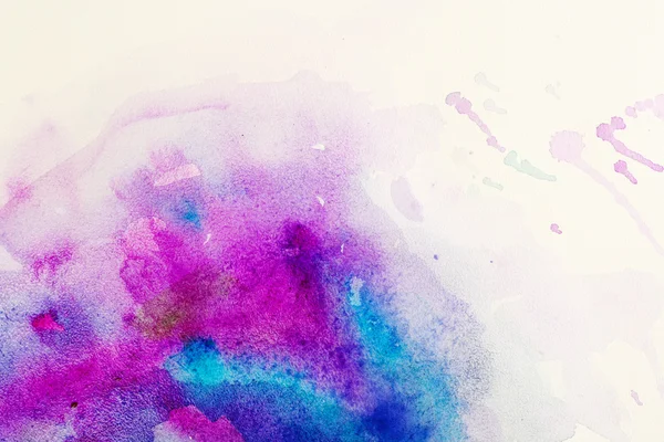 Watercolor texture on paper close-up — Stock Photo, Image