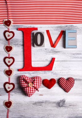 güzel romantik arka planda Sevgililer günü yakın çekim