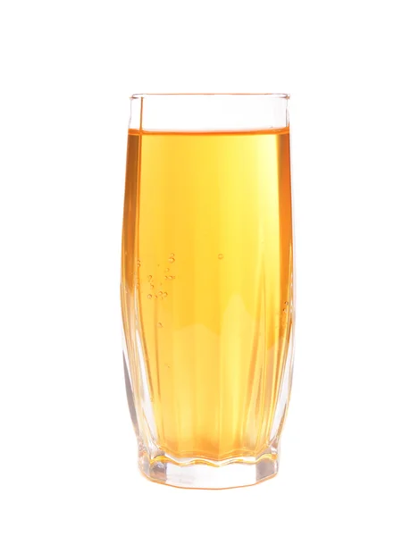 Glas appelsap, geïsoleerd op wit — Stockfoto