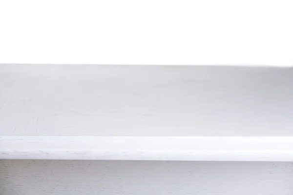 하얀 나무로 만든 탁자 — 스톡 사진