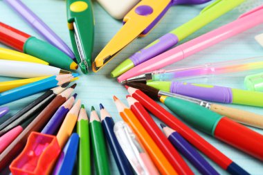 okul Kırtasiye yakın çekim arka plan