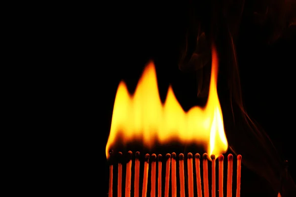 Burning matches — Stock Photo, Image