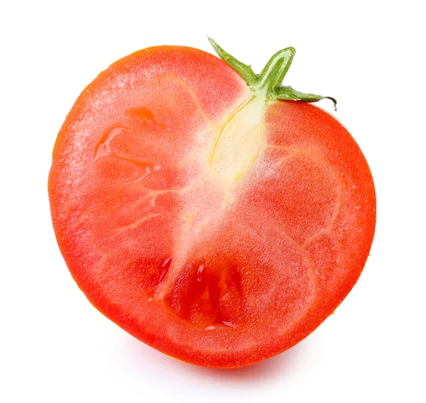 Sliced tomato isolated on white — Stock Photo, Image