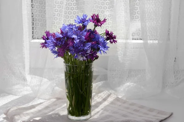 Beautiful bright bouquet in vase — Stock Photo, Image
