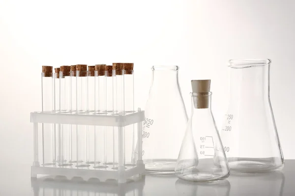 Empty laboratory test tubes — Stock Photo, Image