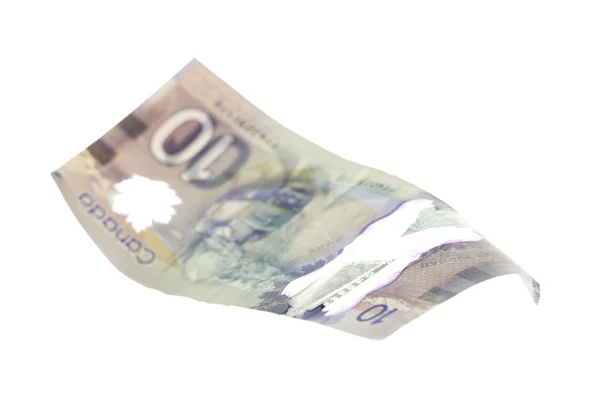 カナダの 10 ドルは、白で隔離 — ストック写真