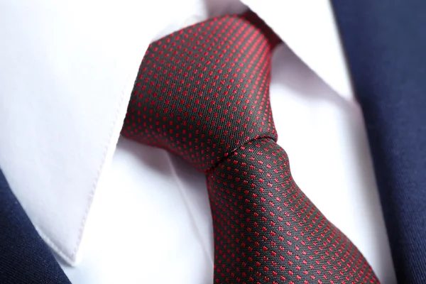 Giacca uomo con camicia e cravatta close up — Foto Stock