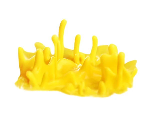 Explosions yellow paint — Stock Photo, Image