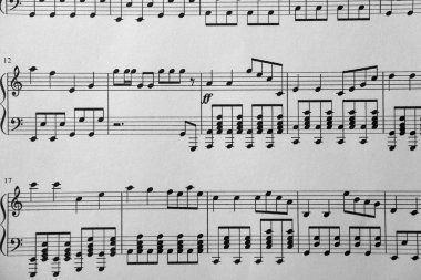 müzik Not arka planı