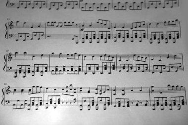 müzik Not arka planı