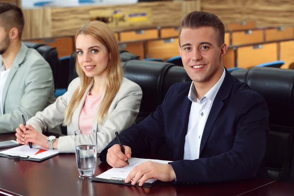 Business people working in conference room — Stock Photo, Image