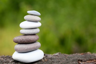 Zen taşlar denge spa