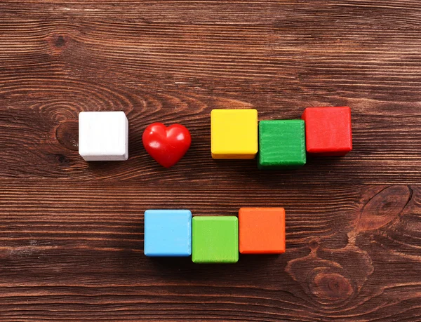 Cubes colorés pour inscriptions — Photo