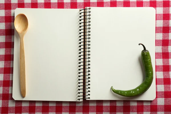 Libro di ricette aperto — Foto Stock