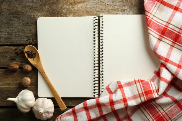 Open recipe book — Stock Photo, Image