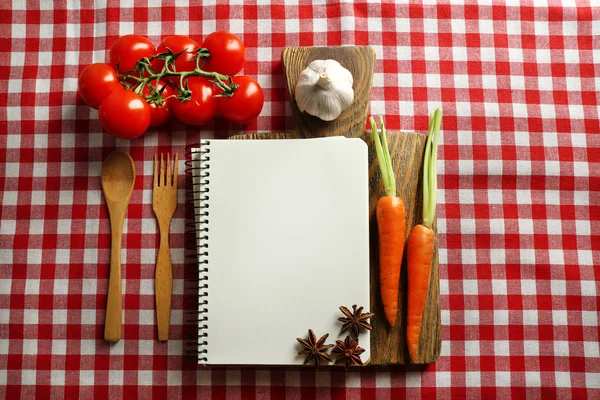 Libro de recetas abierto — Foto de Stock