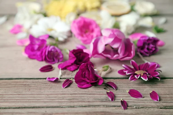 Abstraktní pozadí s krásnými květy — Stock fotografie