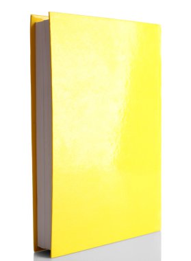 tek kitap üzerinde beyaz izole