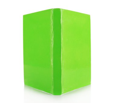 tek kitap üzerinde beyaz izole