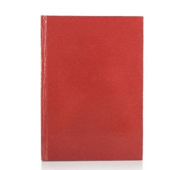tek kitap üzerinde beyaz izole