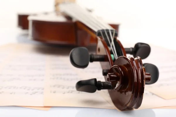 Klasické housle na hudebních stylů pozadí — Stock fotografie