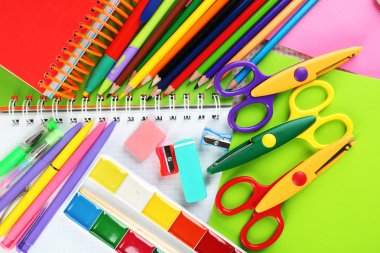 okul Kırtasiye yakın çekim arka plan