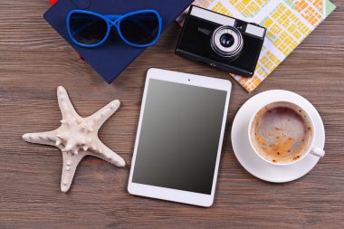 seyahat için rezervasyon bilet yakın çekim hazırlanıyor