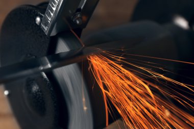 ahşap masa, closeup üzerinde bıçak kalemtıraş