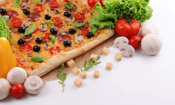 Lezzetli ev yapımı pizza — Stok fotoğraf