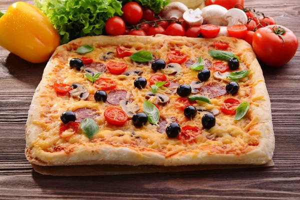美味自制披萨 — 图库照片