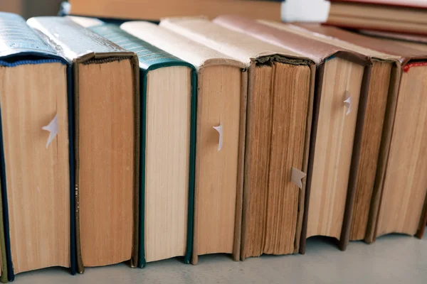 Stack of books close up — Stock Photo, Image
