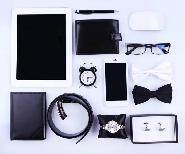 Essentials fashion man objects — Stock Photo, Image