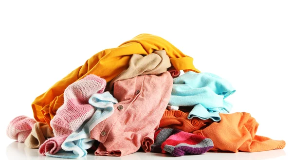 Farklı kıyafetler yığını — Stok fotoğraf