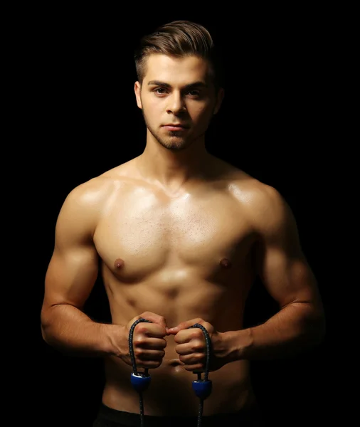 Muscle young man — Stock Photo, Image