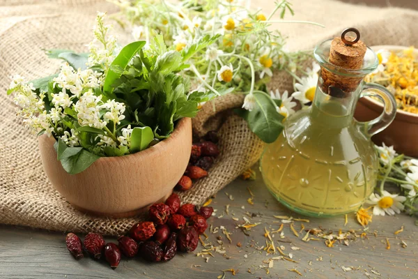 Kräuter, Beeren und Blumen — Stockfoto