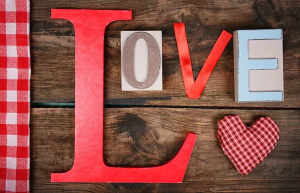 Mooie romantische achtergrond op de dag van Valentijnskaarten close-up — Stockfoto