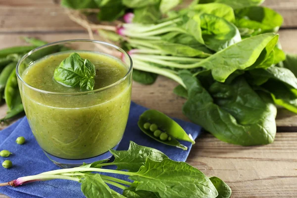 Zielony sok zdrowy — Zdjęcie stockowe