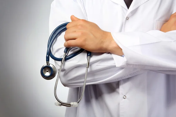 Male doctor with stethoscope — Stock Photo, Image