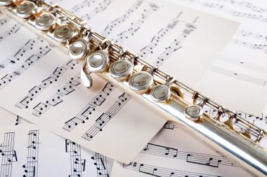 Flüt müzik arka plan notları