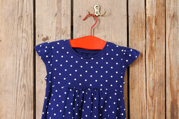 Child dress on hanger — Stock Photo, Image