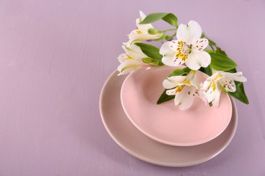 Tablo ayarı çiçekli