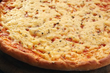 peynirli pizza yakın çekim