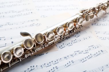 Flüt müzik arka plan notları