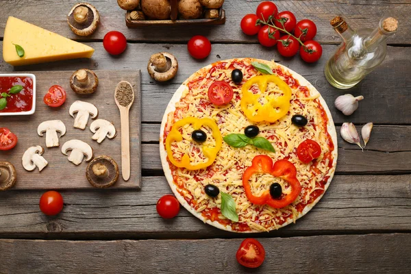 Food ingredients for pizza — Stock Photo, Image