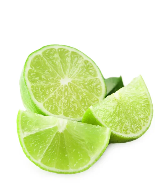 Sliced fresh limes — Stock Photo, Image