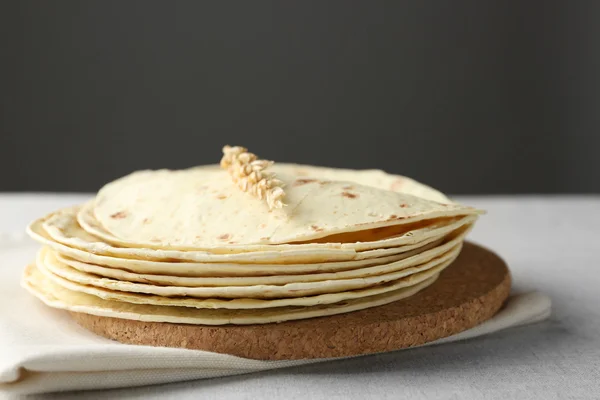 Tortilla de farinha de trigo integral — Fotografia de Stock