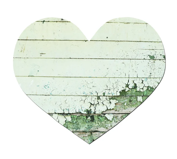 Vintage cuore in legno — Foto Stock