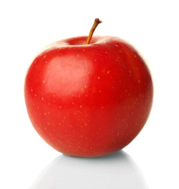 Elma beyaz üzerine izole
