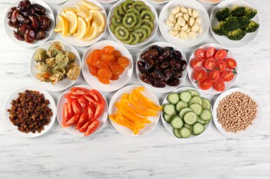 Farklı ürünler üzerinde daireler